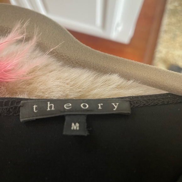 Theory black viscose dress size M - Picture 2 of 4